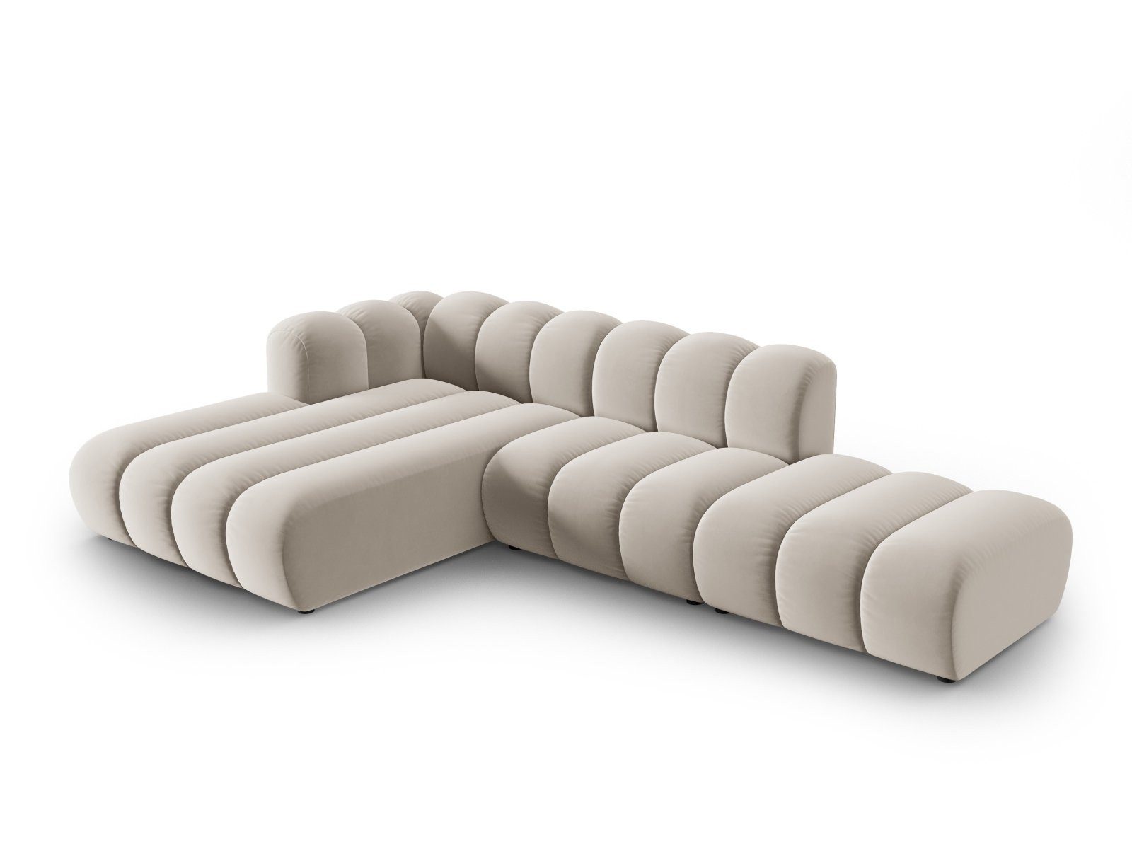 Micadoni Ecksofa Lupine, modular offen 5-Sitzer