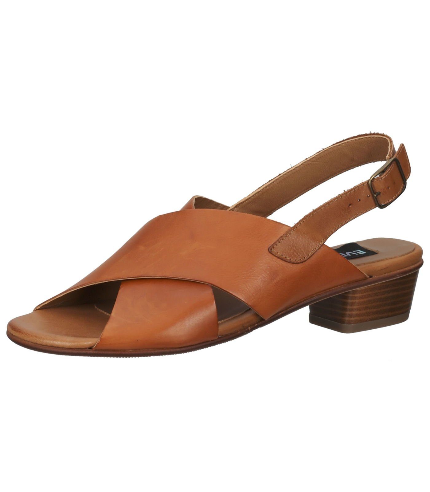 Everybody Sandalen Leder Riemchensandalette Cuoio