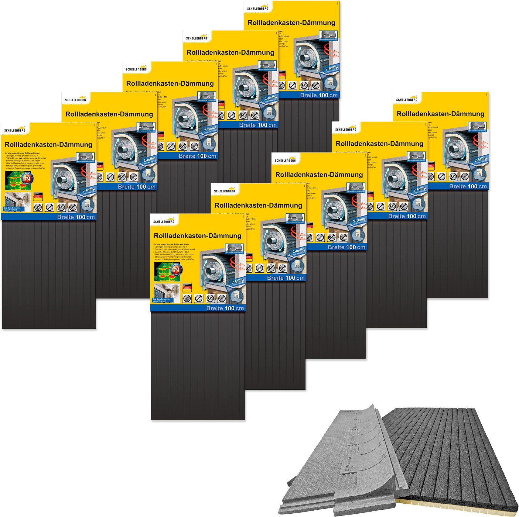 SCHELLENBERG Rollladenkastendämmung 2-teilig, 100 x 50 günstig online kaufen