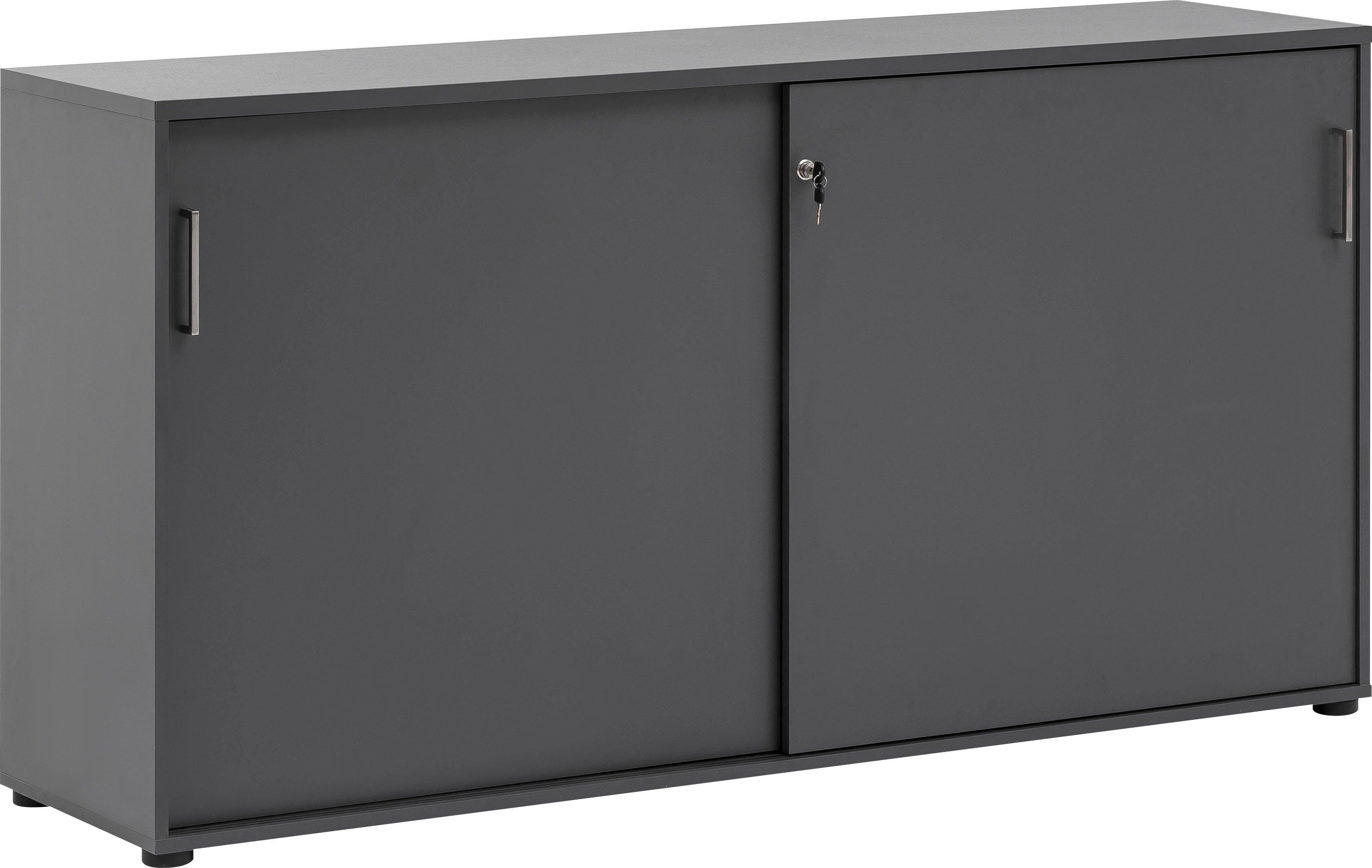 Schildmeyer Aktenschrank Serie 1500 made in Germany abschließbare Kommode, Maße B160,2 x T41 x H84,2 cm, Made in Germany