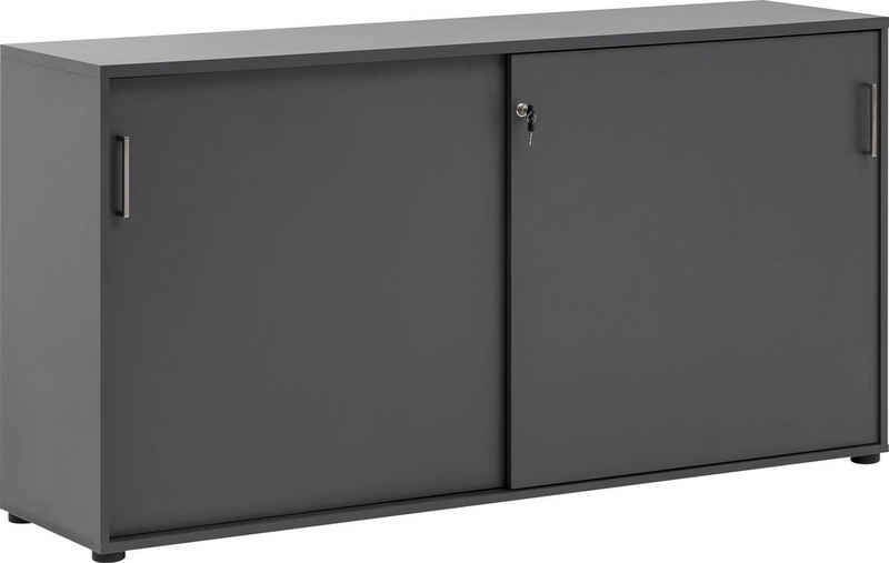 Schildmeyer Aktenschrank Serie 1500 abschließbare Kommode, Maße B160,2 x T41 x H84,2 cm, Made in Germany