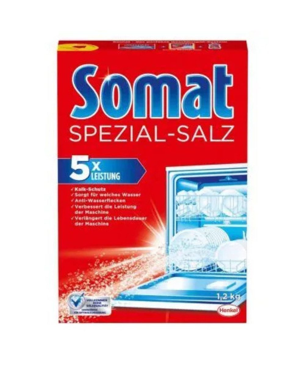 Somat Somat Spülmaschinensalz Spezial-Salz (1,2 kg) Spülmaschinensalz (Packung, [1-St. Spülmaschinensalz)