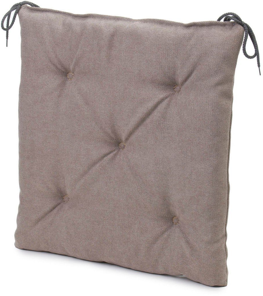 Gözze Sitzauflage "Darco Uni" 1 Stück, Maße: 40 x 40 x 4 cm, mit Füllung, m günstig online kaufen