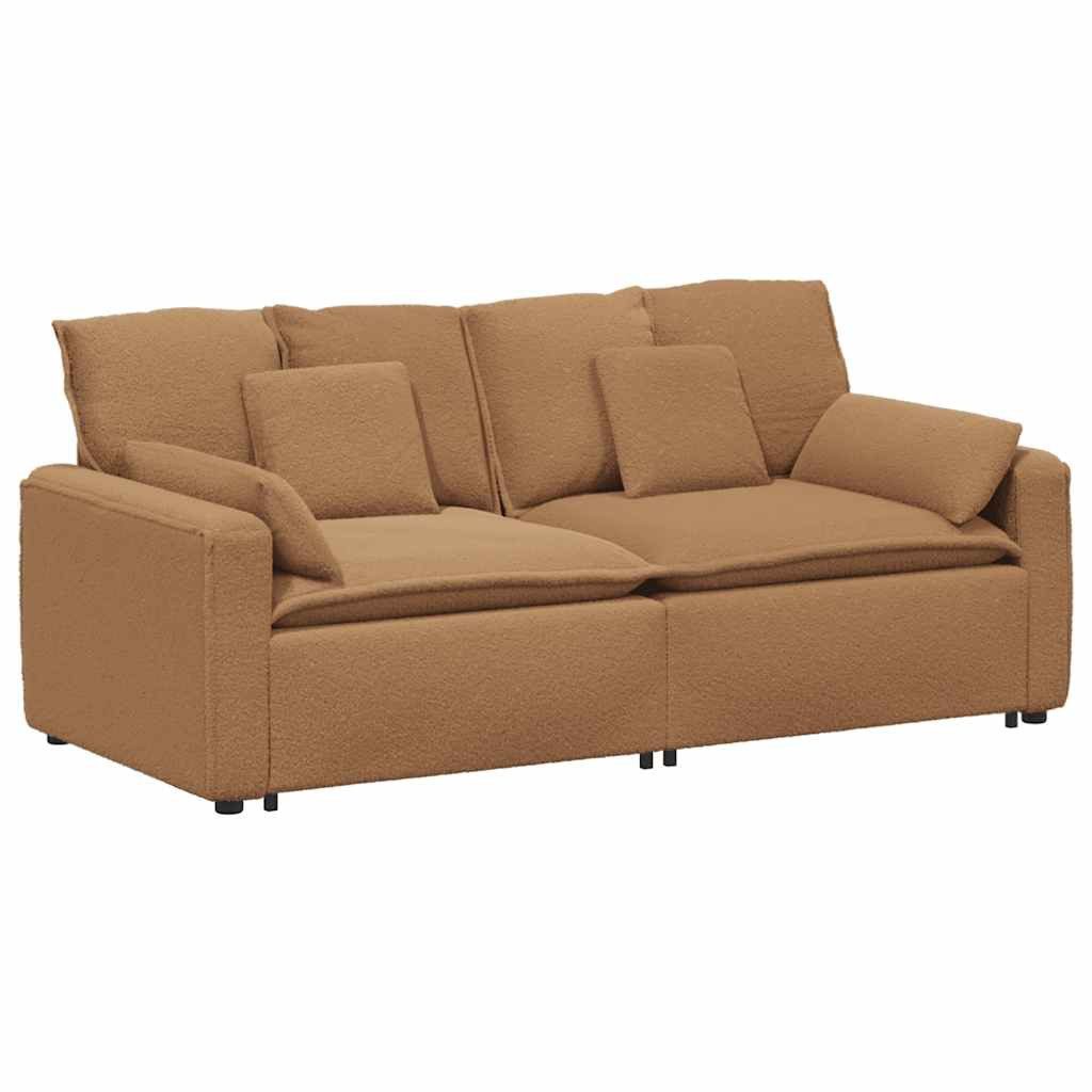 vidaXL Sofaelement Modulares Sofa mit Kissen Beige