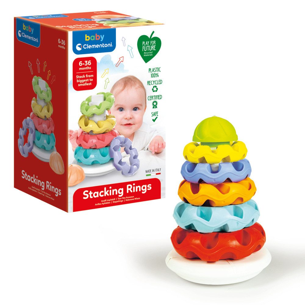 Clementoni® Lernspielzeug Stapelringe 6 Stück