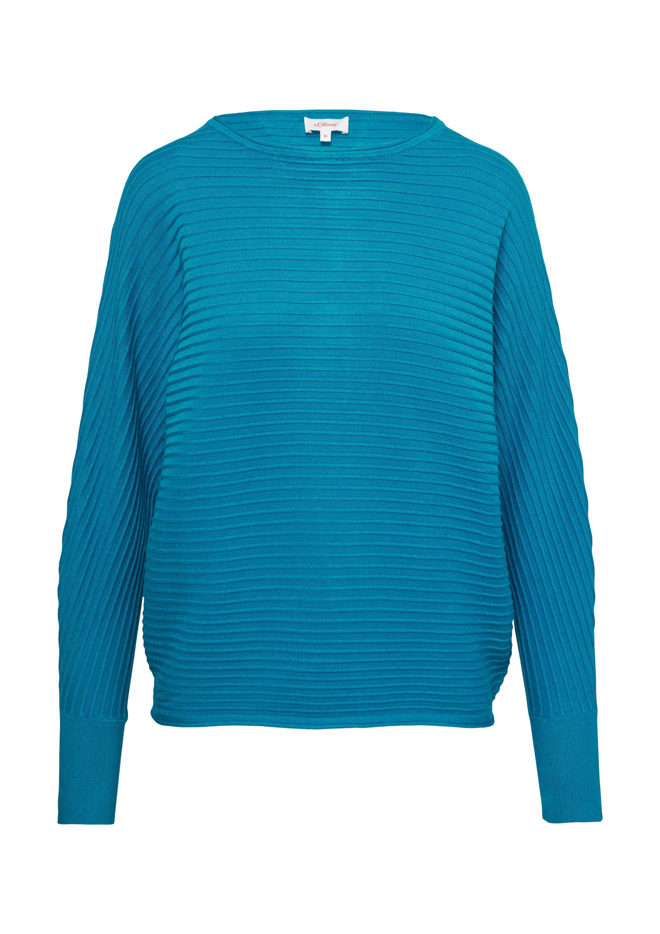 s.Oliver Longpullover Strickpullover Strukturierter Strickpullover mit günstig online kaufen