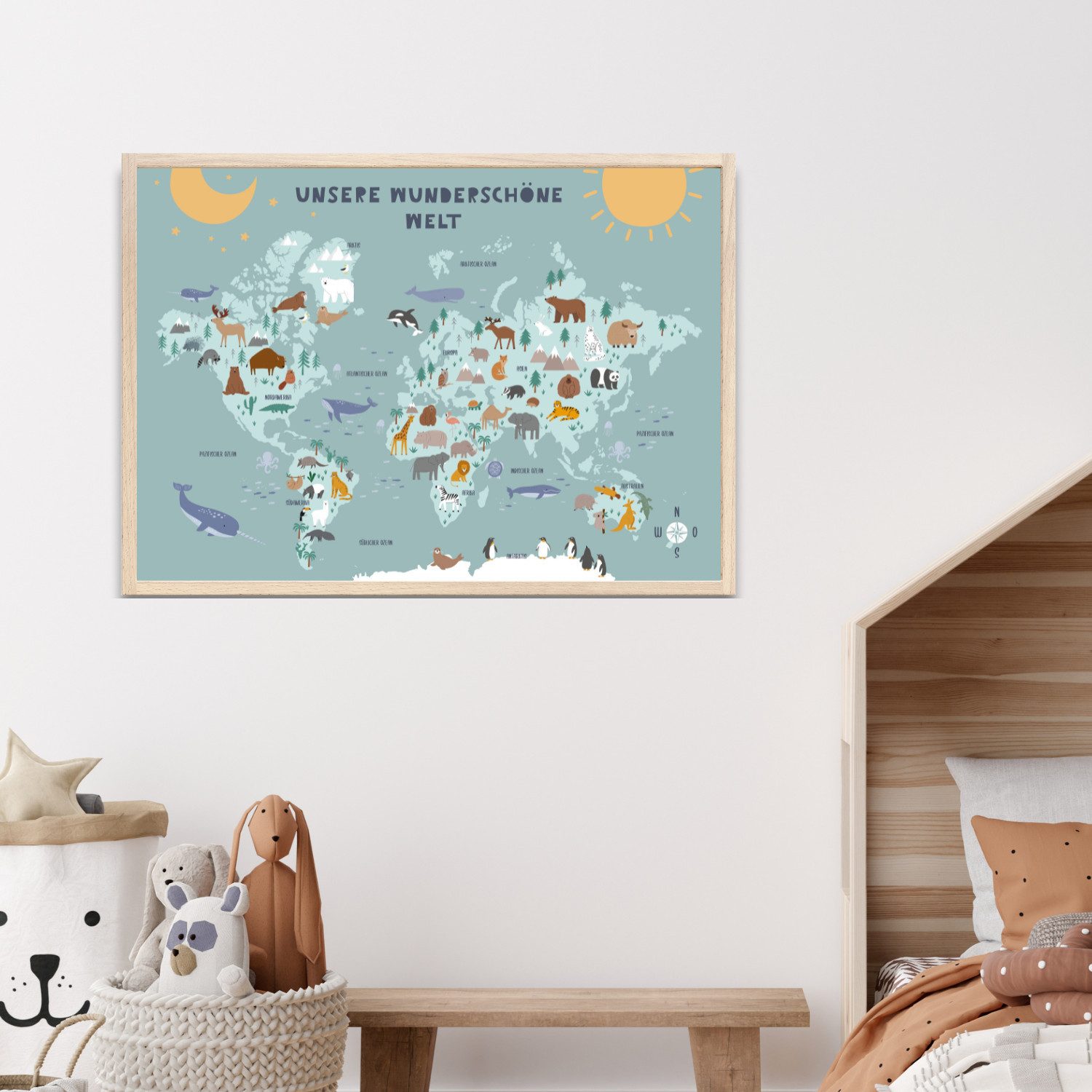 MeinBaby123® Poster Lernposter, Bilder Kinderzimmer Deko, günstig online kaufen