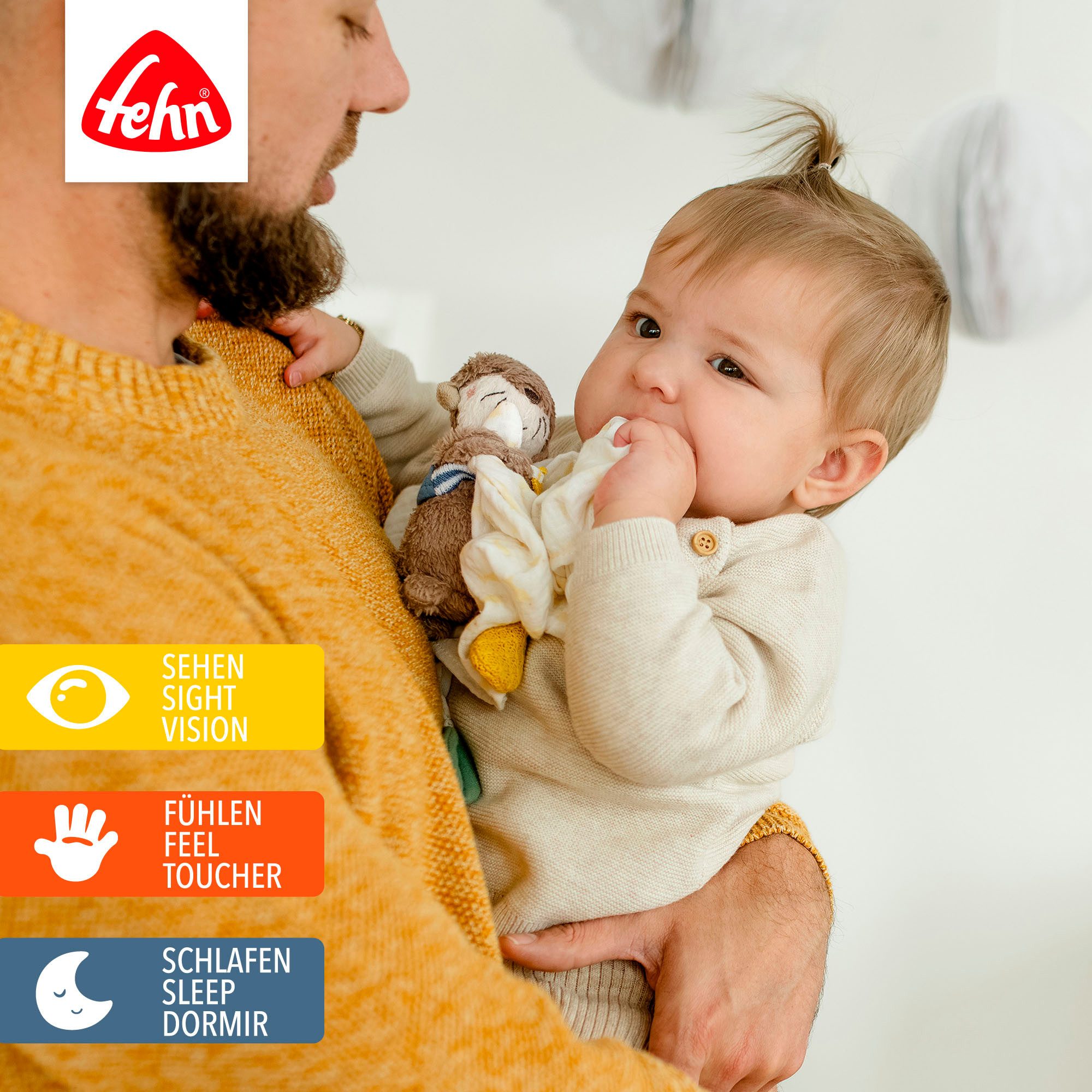 Fehn Schmusetuch Otter Theo, Musselin