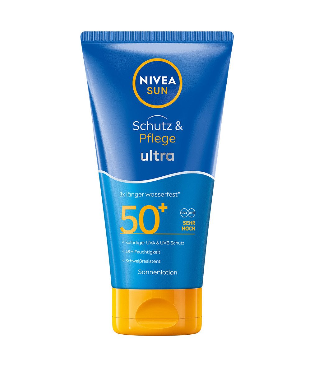 Sonnenschutzlotion SUN Schutz & Pflege Ultra Lotion wasserfeste Sonnencreme LSF50+ 150m