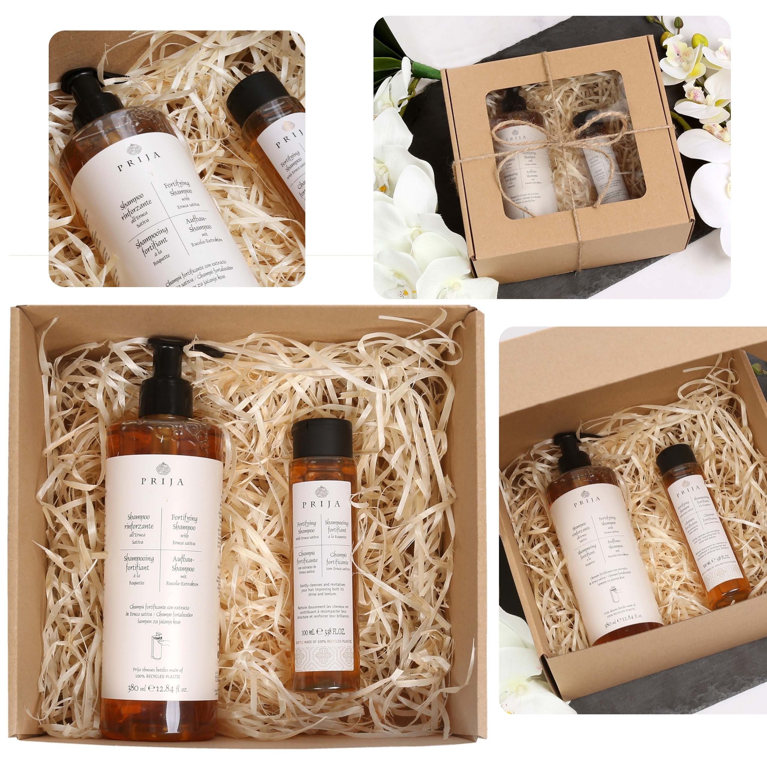 PRIJA Körperpflegemittel PRIJA-Set:Regenerierendes Haarshampoo380ml+100ml