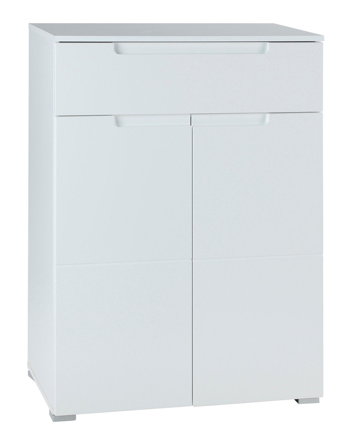 Bega Consult Schuhschrank SPICE, Weiß Hochglanz, Weiß matt, mit 2 Türen, 1 Schublade, B 70 x H 101 x T 40 cm