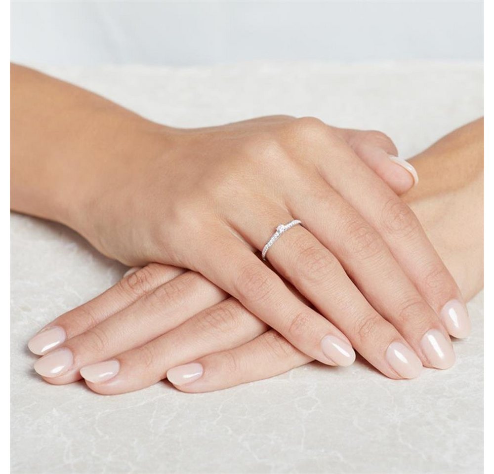 Unique Goldring 14K Weißgold Verlobungs... Unique Goldring 14K Weißgold Verlobungs...