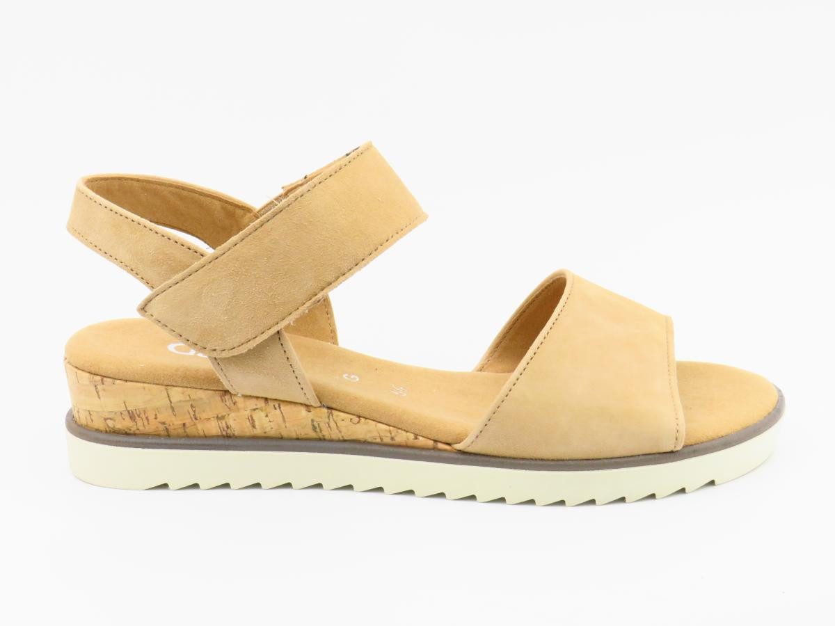 Gabor Comfort Samtchevreau caramel Sandale