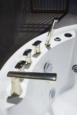 JVmoebel Whirlpool-Badewanne Indoor Whirlpool Badewanne Whirlwanne Wasserstrahlen Spa Wanne Relax, (1-tlg), Made in Europa