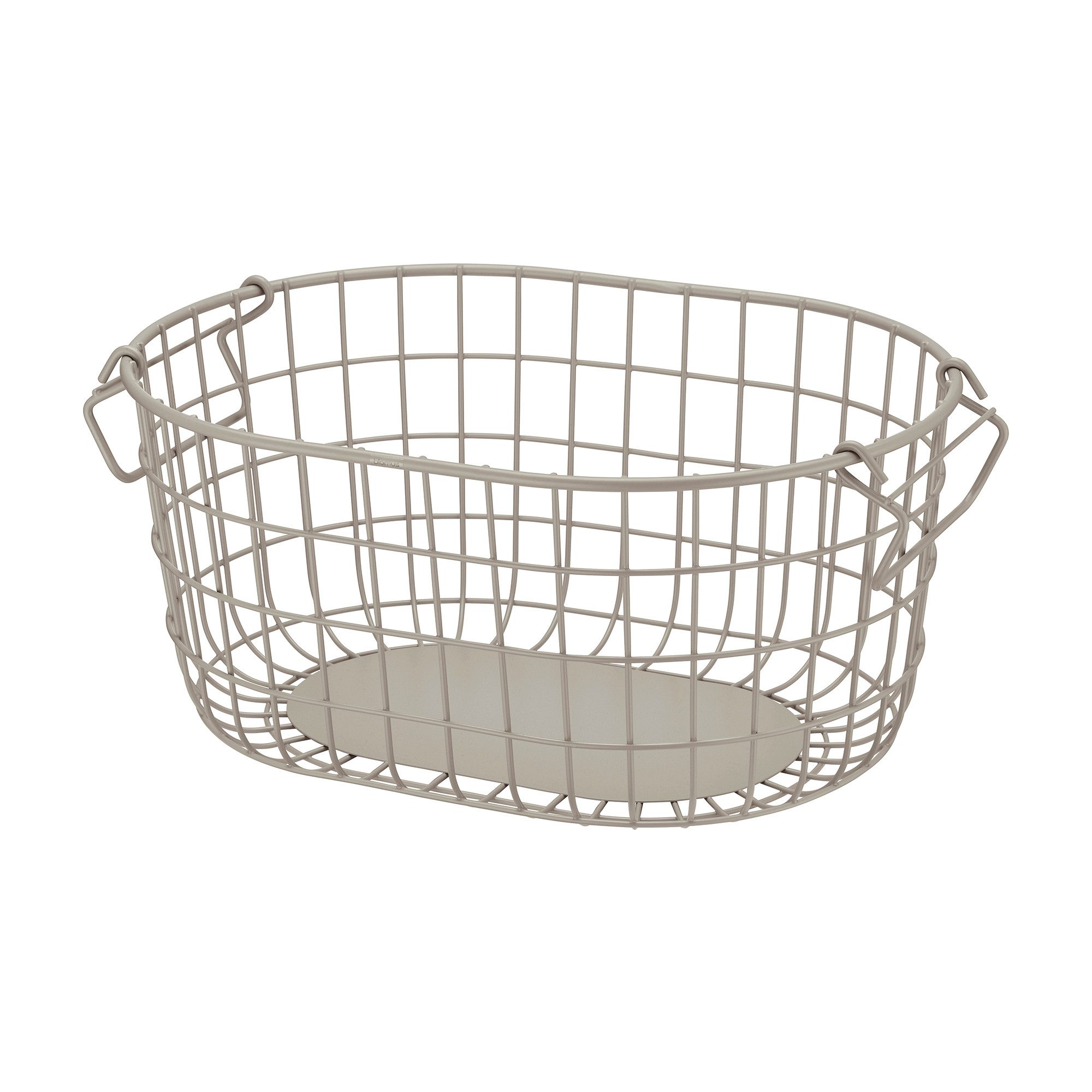 blomus Aufbewahrungskorb -KAGO- Aufbewahrungsbox, Gitterkorb, Organizer: moderner Drahtkorb (1 St), moderner Designfokus, Metall, Henkel zum Tragen, Stapelbar