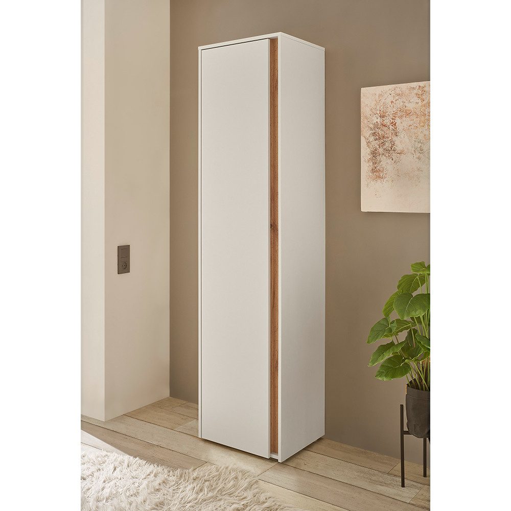 Lomadox Garderobenschrank CRISP-61 in weiß mit günstig online kaufen