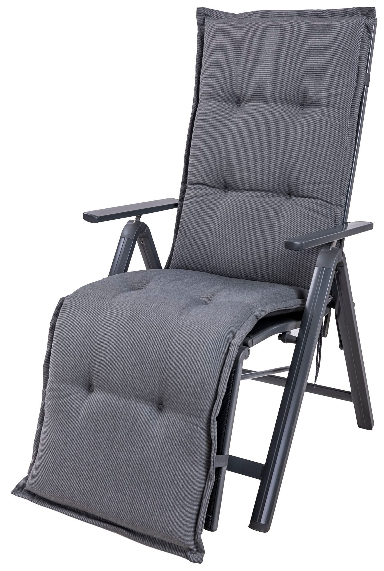 KETTtex Sesselauflage Relaxliege Milano 50089-51 grau meliert 168x48x6 cm KETTtex