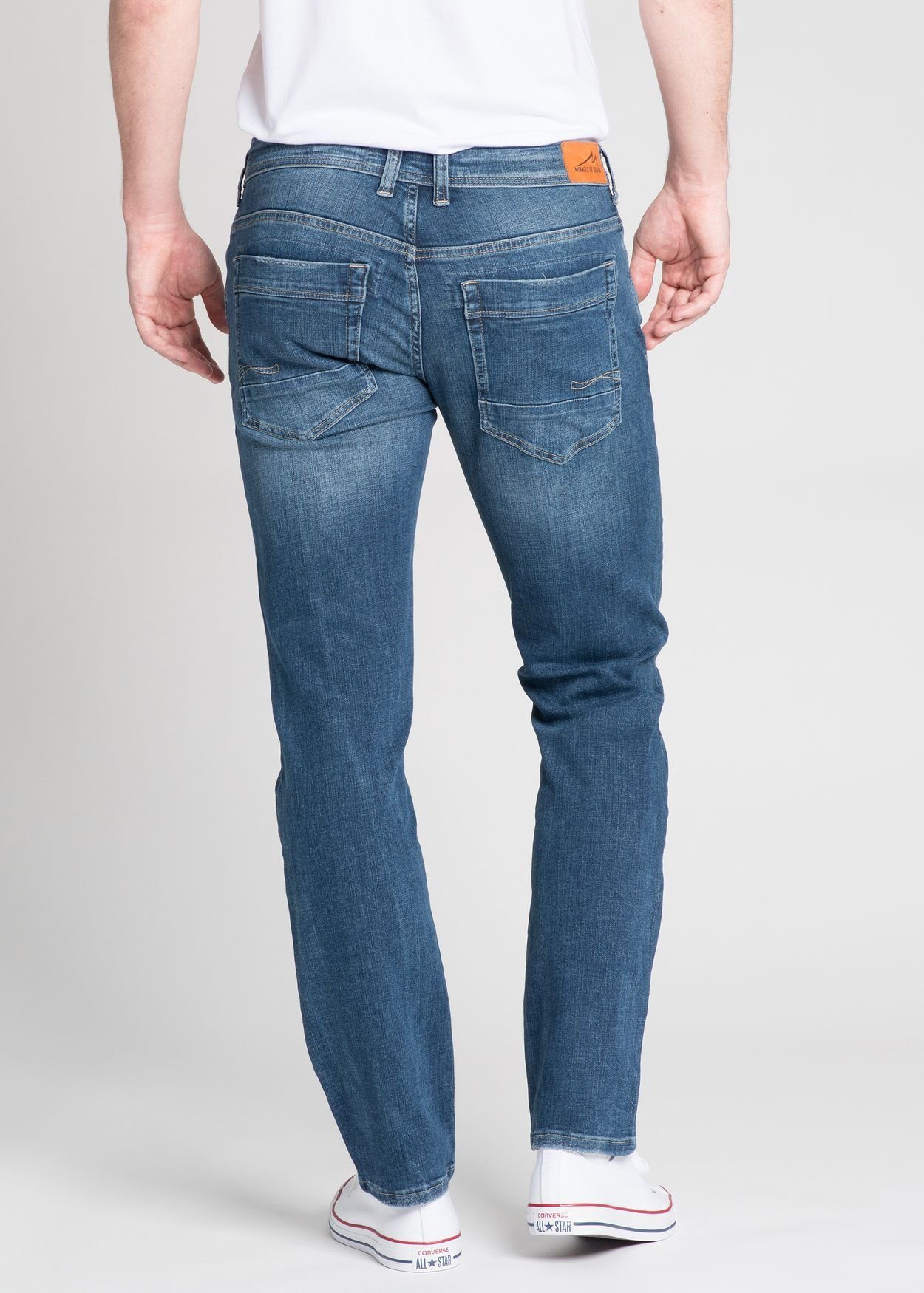 of Denim Blue Miracle Comfort M.O.D Nelson Straight-Jeans Thomas
