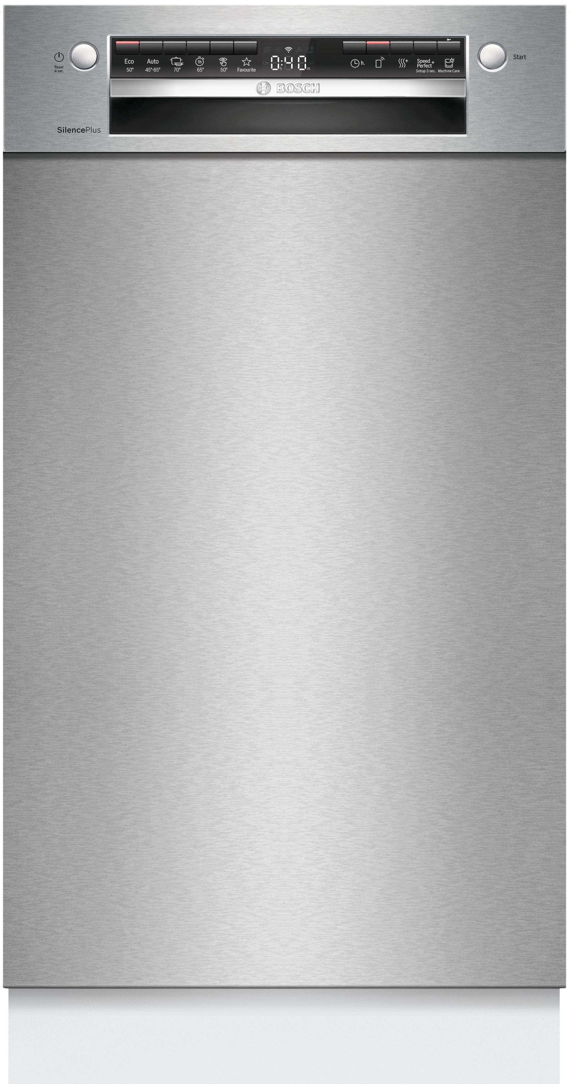 BOSCH Unterbaugeschirrspüler Serie 4 SPU4HMS10E, 10 Maßgedecke, Mit 3-fach Rack Matic, 2 Sprüharme im Oberkorb, flexible Schubladen