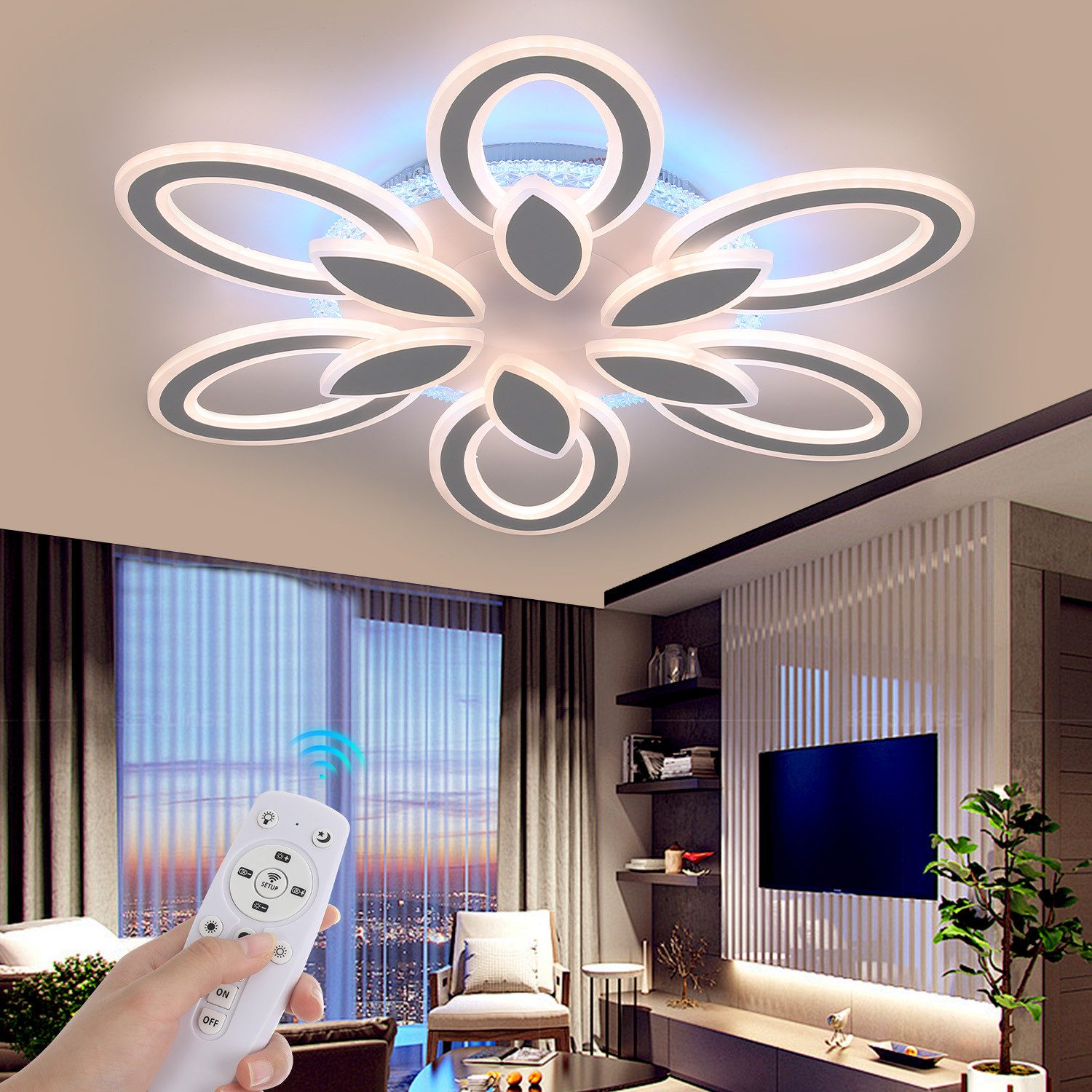 WILGOON Deckenleuchte 80W Modern LED Deckenlampe günstig online kaufen