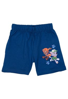 United Labels® Schlafanzug Paw Patrol Schlafanzug für Jungen - Pyjama Set Kurzarm Blau