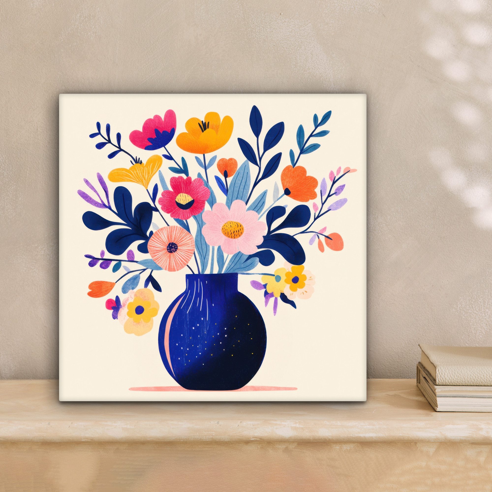OneMillionCanvasses® Leinwandbild Vase - Blumen - günstig online kaufen