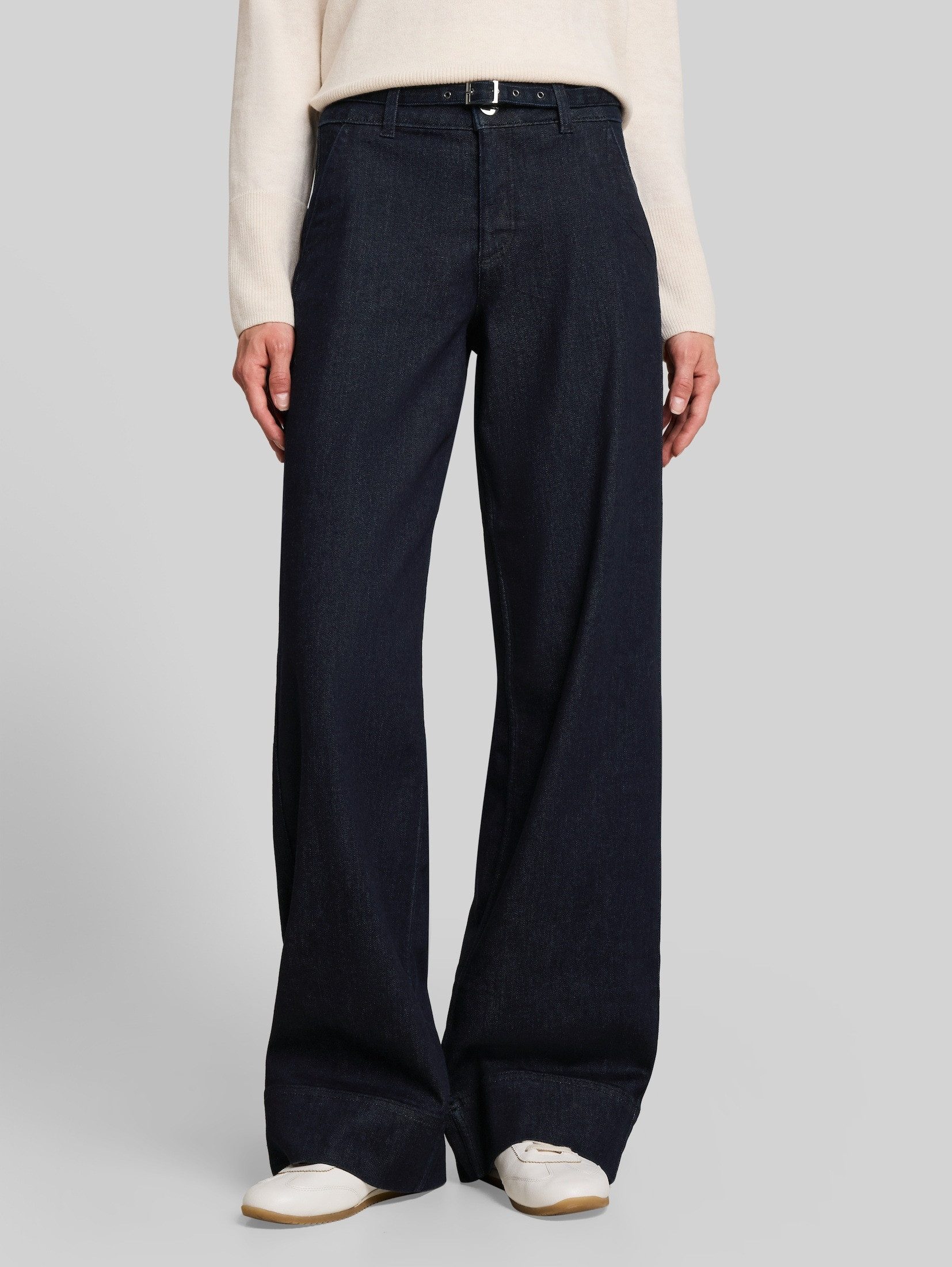 TOM TAILOR Weite Jeans Jeanshosen TTLUNA WIDE Jeans mit Gürtel