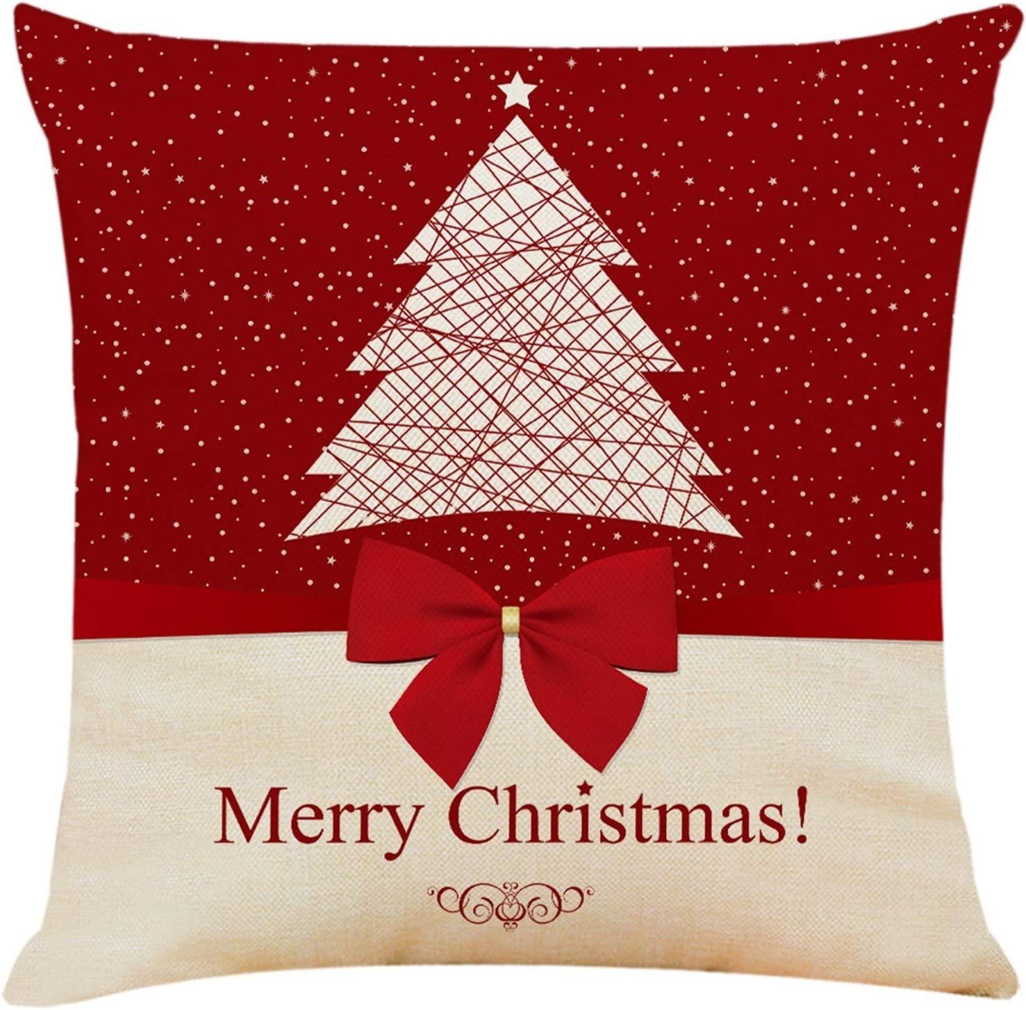Jormftte Weihnachtskissen Kissen, Kissenbezüge Cover,dekorative