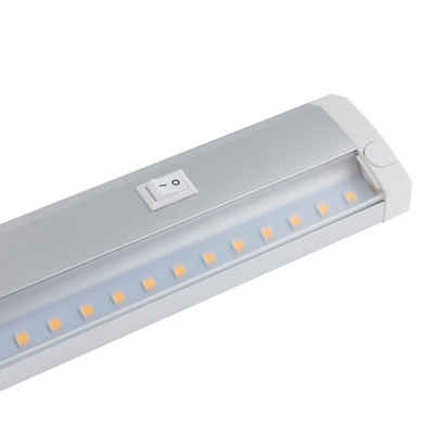 SEBSON Aufbauleuchte LED Unterbauleuchte 60cm Leiste 11W 850lm warmweiß erweiterbar, warmweiß, Hohe Leuchtkraft