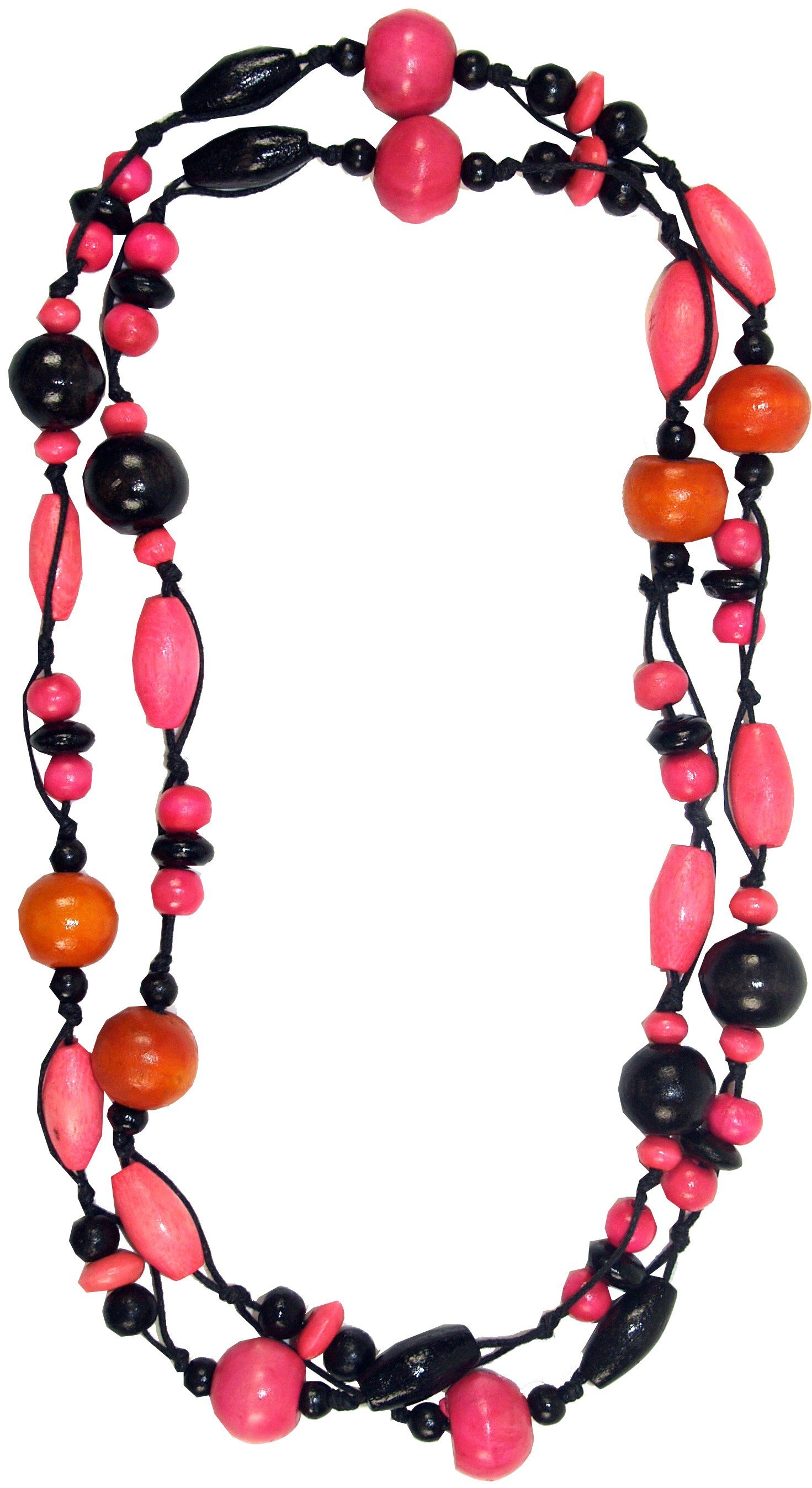 Guru-Shop Perlenkette Modeschmuck, Boho Perlenkette Modell 8 
