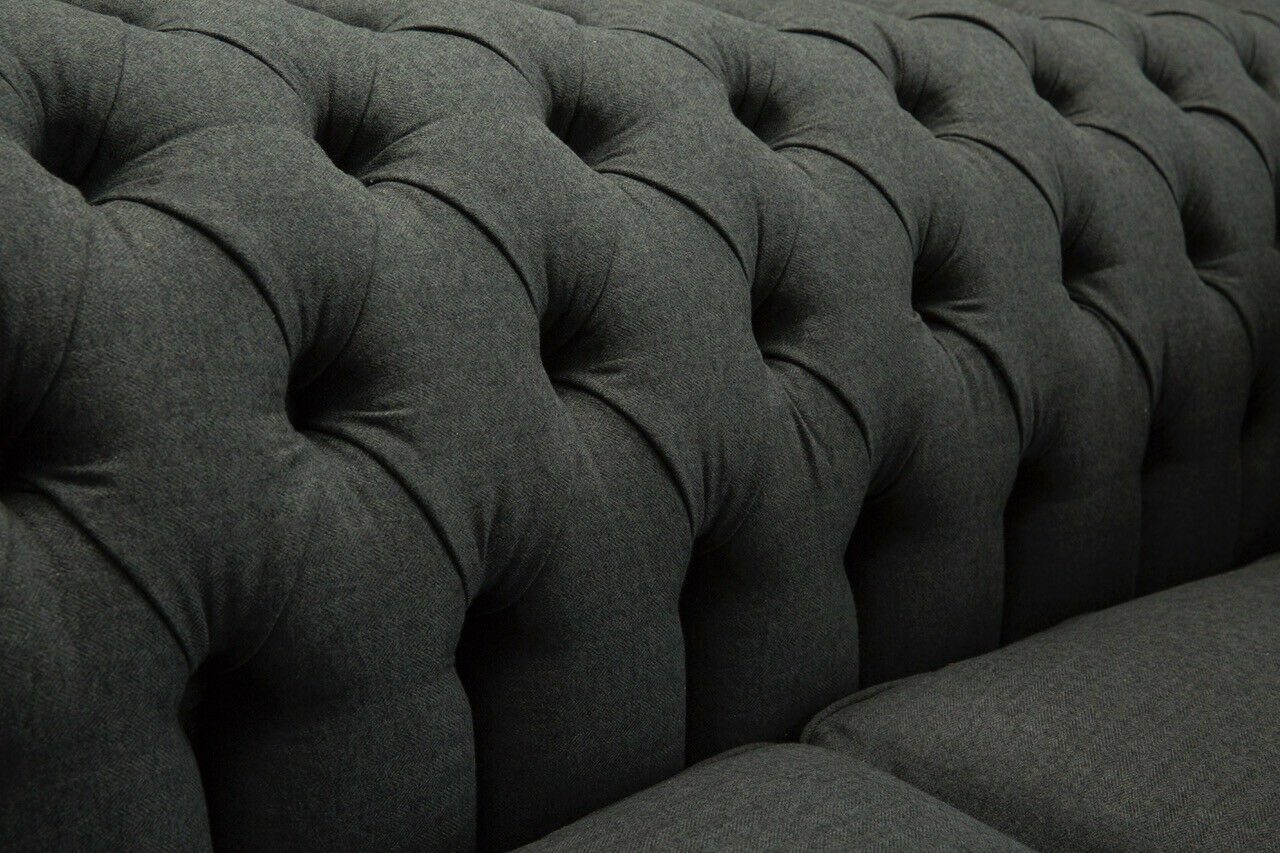 185 Sofa cm Sitzer JVmoebel Couch Chesterfield-Sofa, Chesterfield 2 Design