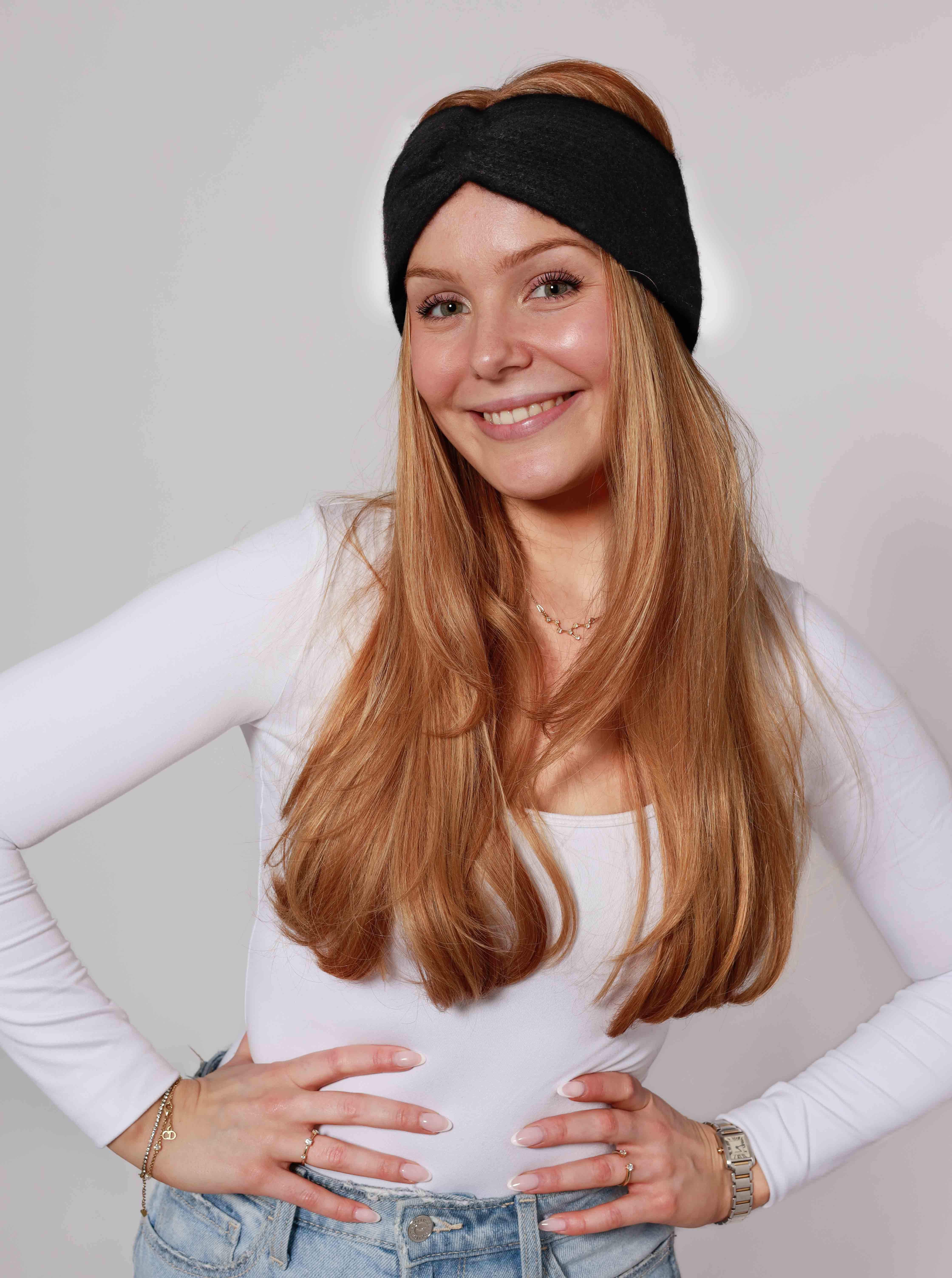 Zwillingsherz Stirnband "Rippe" breit, gerippt, mit Knotendetail günstig online kaufen