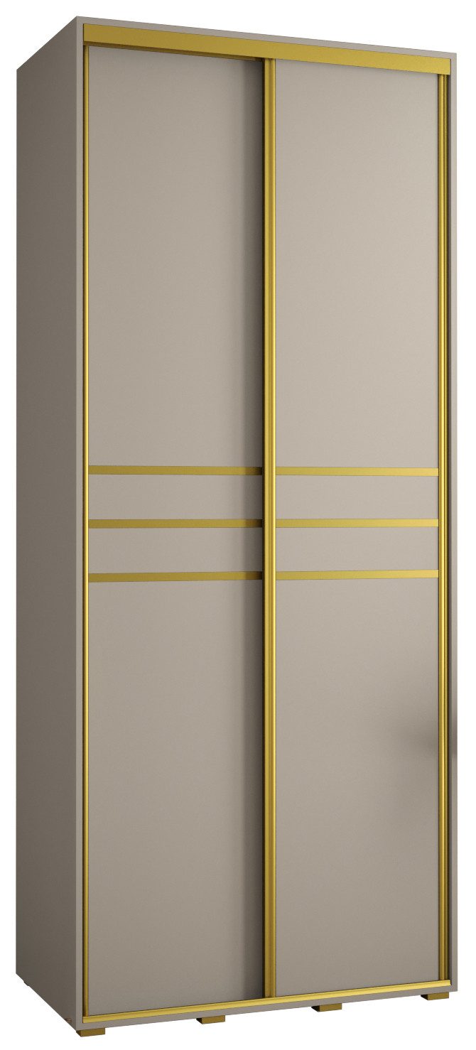 ABIKS MÖBEL Schwebetürenschrank Dakota 10 Schlafzimmerschrank mit Kleiderstange und Regalen