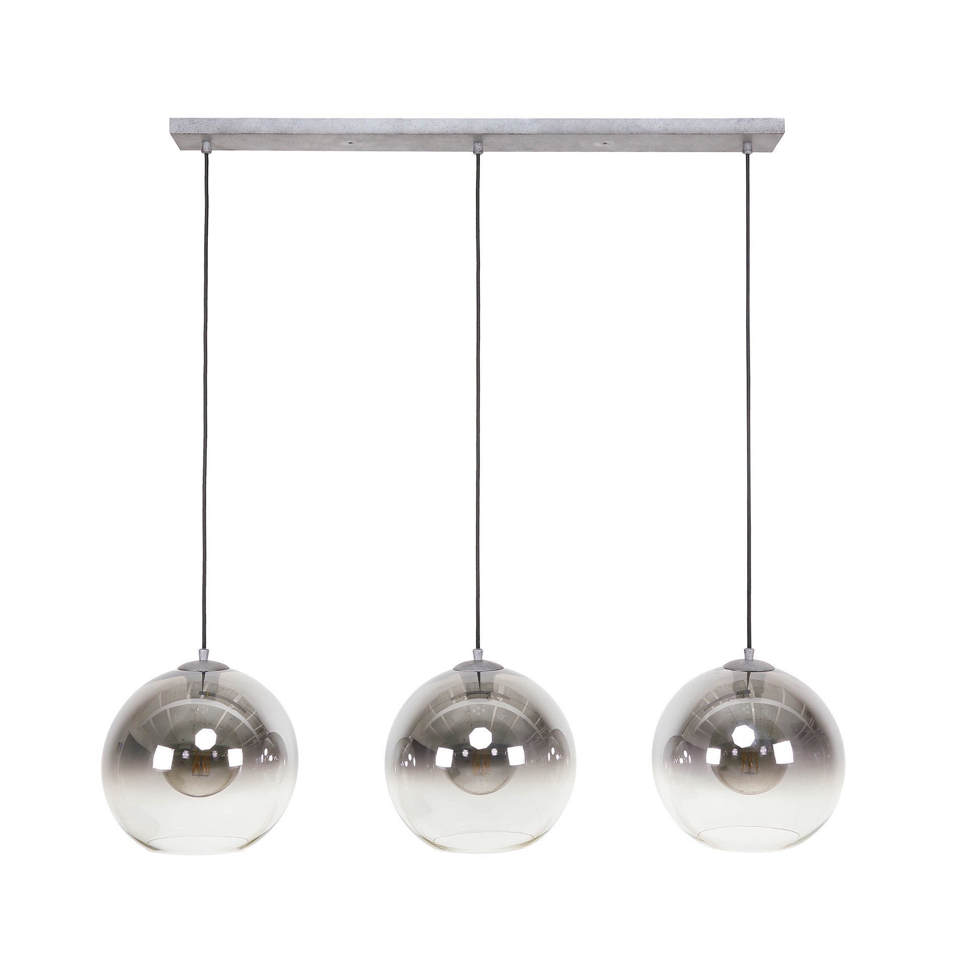Vintagehaus Pendelleuchte Hängelampe Pendelleuchte Shaded Rauchglas Bubble günstig online kaufen