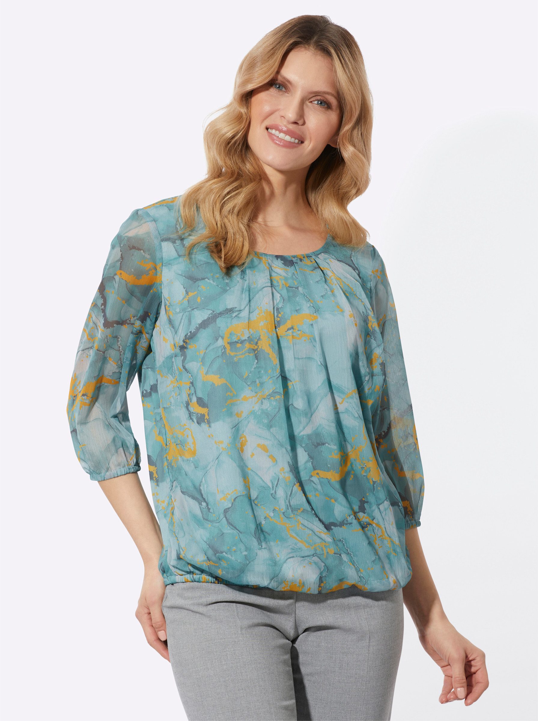 Klassische Bluse Schlupfbluse