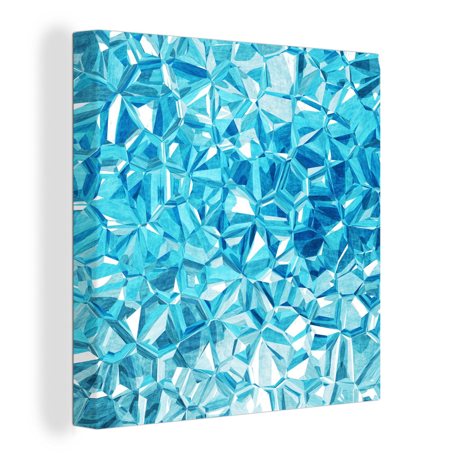 OneMillionCanvasses® Leinwandbild Ein abstrakter Diamant-Hintergrund, (1 St), Leinwand Bilder für Wohnzimmer Schlafzimmer