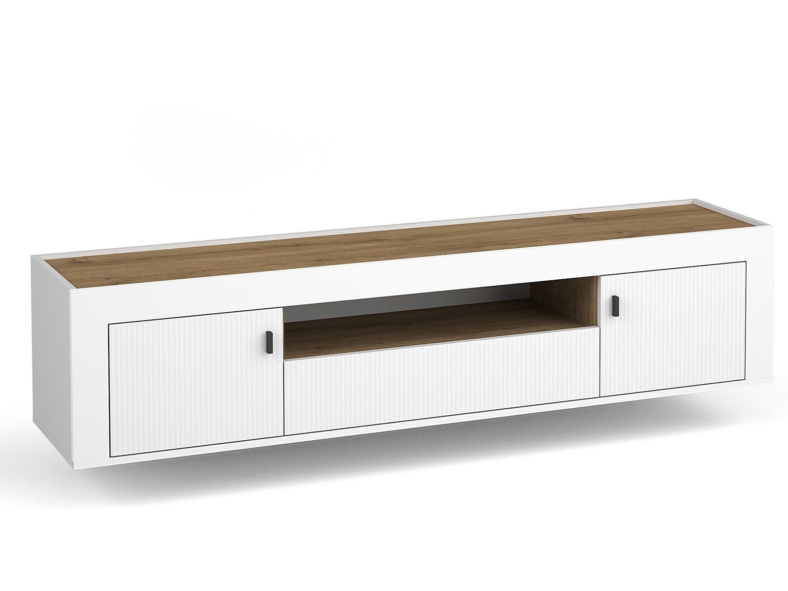 Compleo TV-Schrank hängendes TV-Möbel, zwei Türen, Lowboard mit Schublade TRENDS