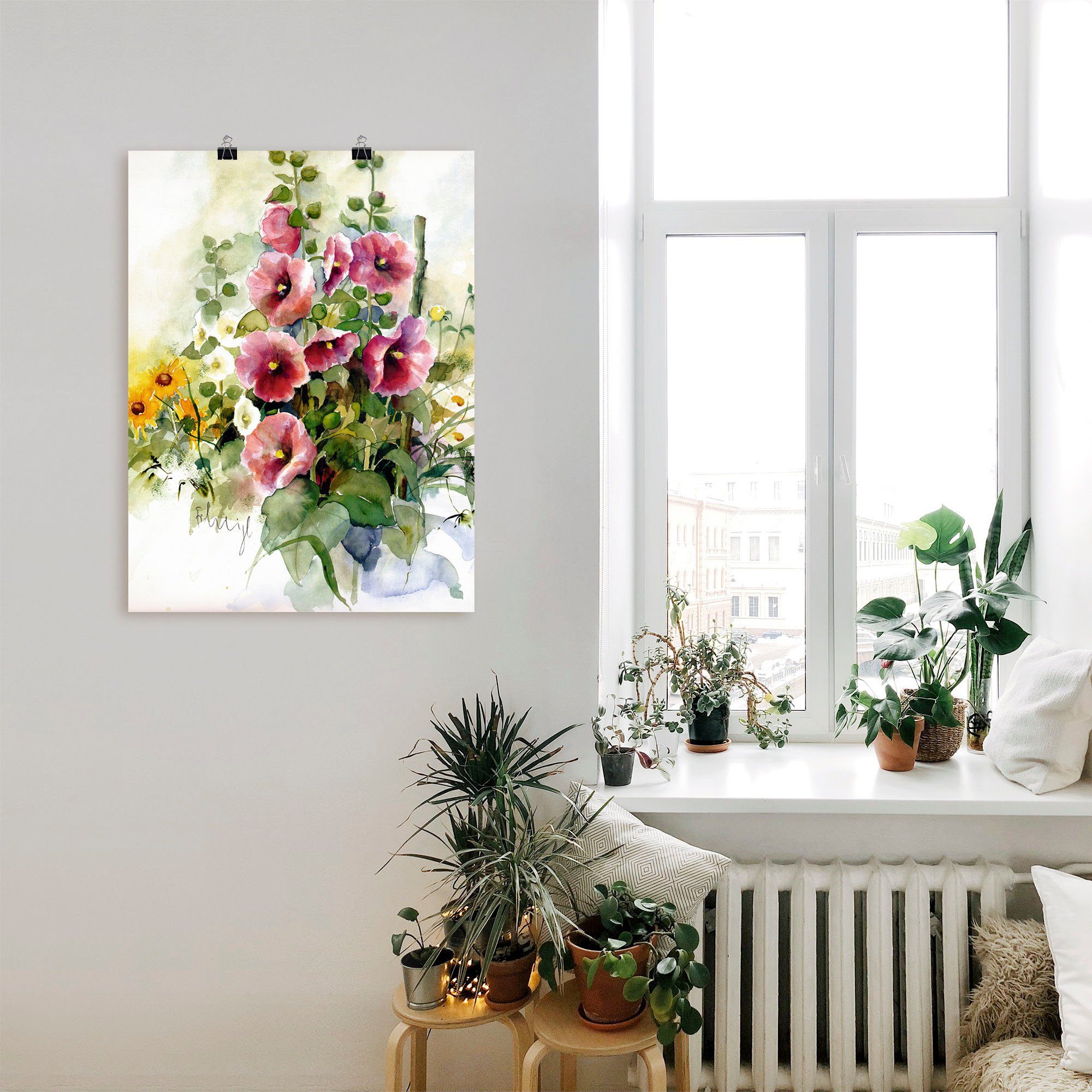 Artland Wandbild Blumen Zusammenstellung I, Blumen (1 St), als Leinwandbild, Poster in verschied. Größen