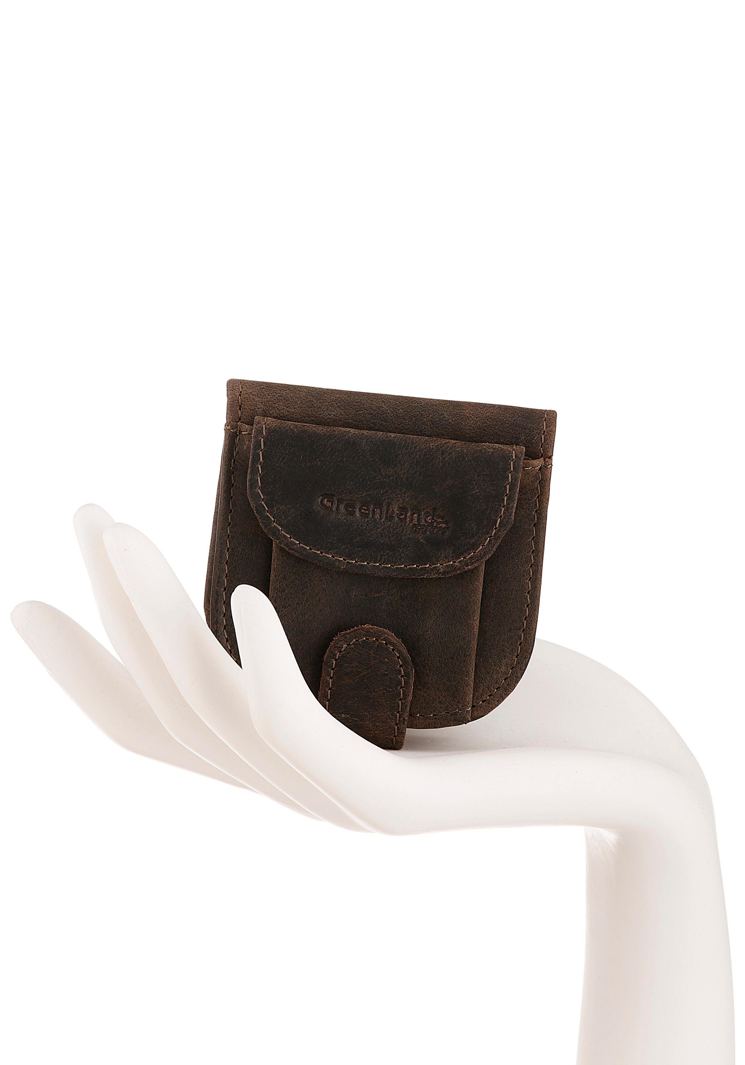 GreenLand Nature Geldbörse Stone, aus echtem Leder, im kleinen Format günstig online kaufen