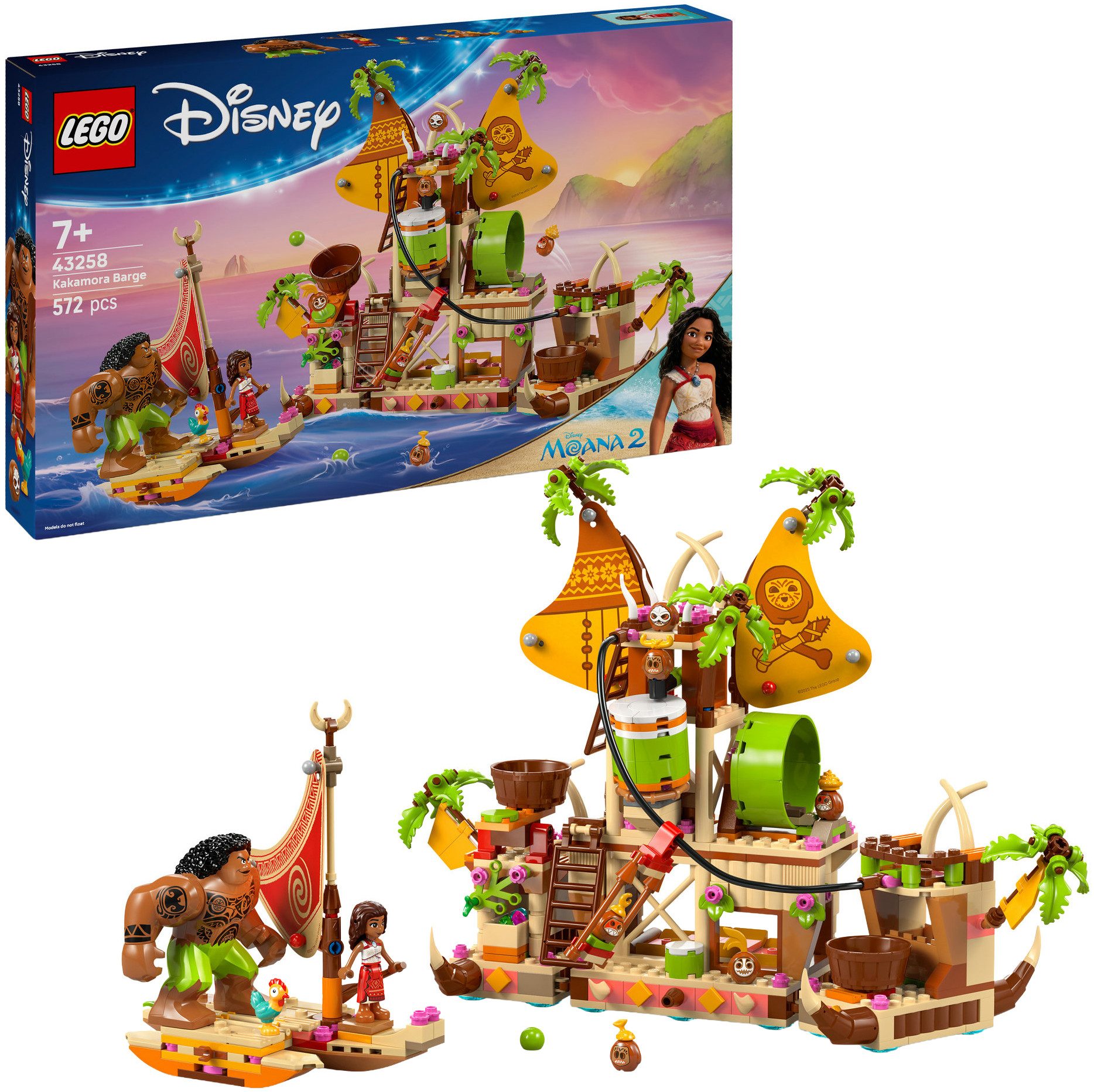 LEGO® Kakamora-Barge (43258), LEGO Disney Princess Konstruktionsspielsteine, (572 St), Made in Europe