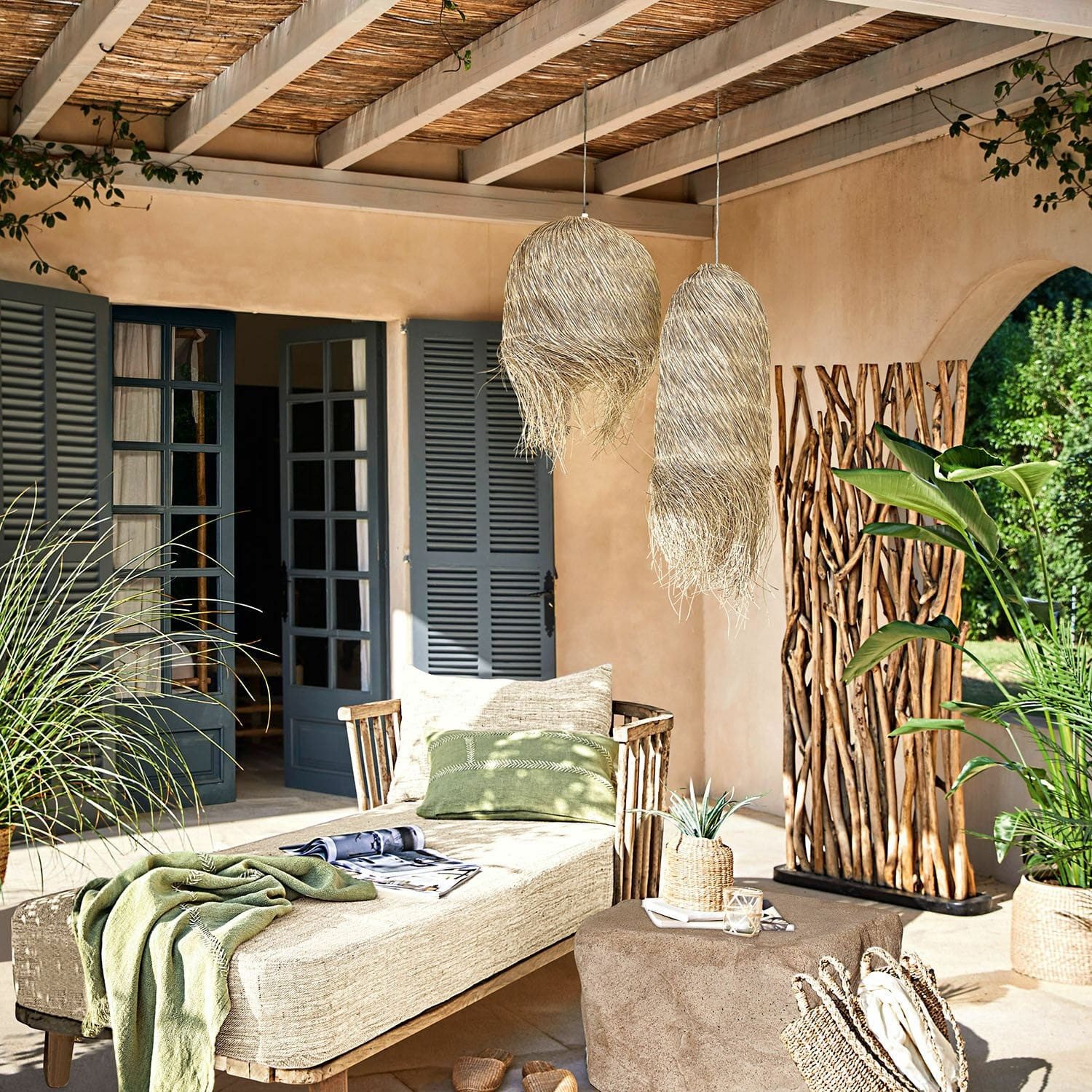 Mirabeau Lampenschirm Lampenschirm Shereena braun