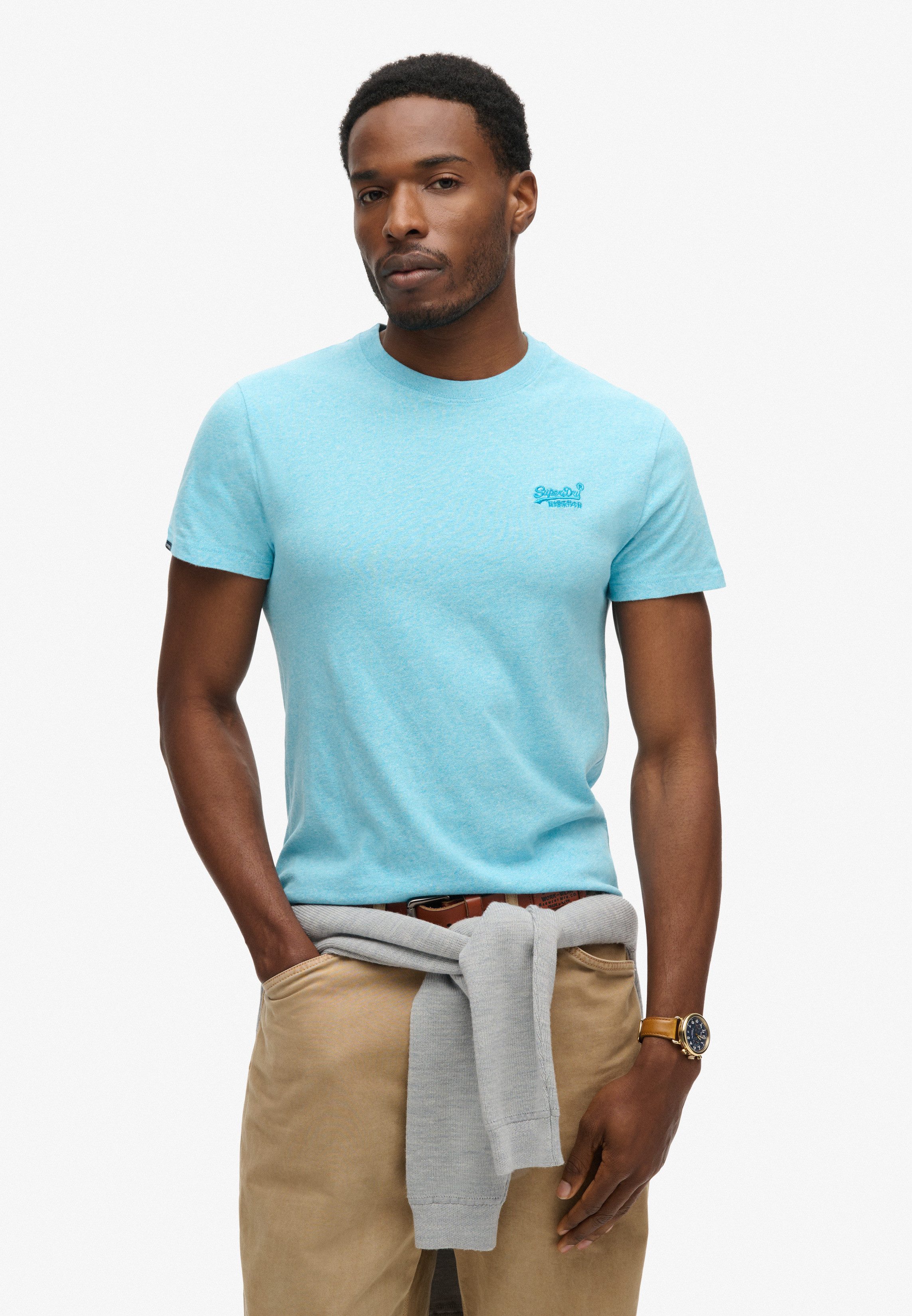 Superdry Rundhalsshirt "ESSENTIAL LOGO EMB TEE" günstig online kaufen