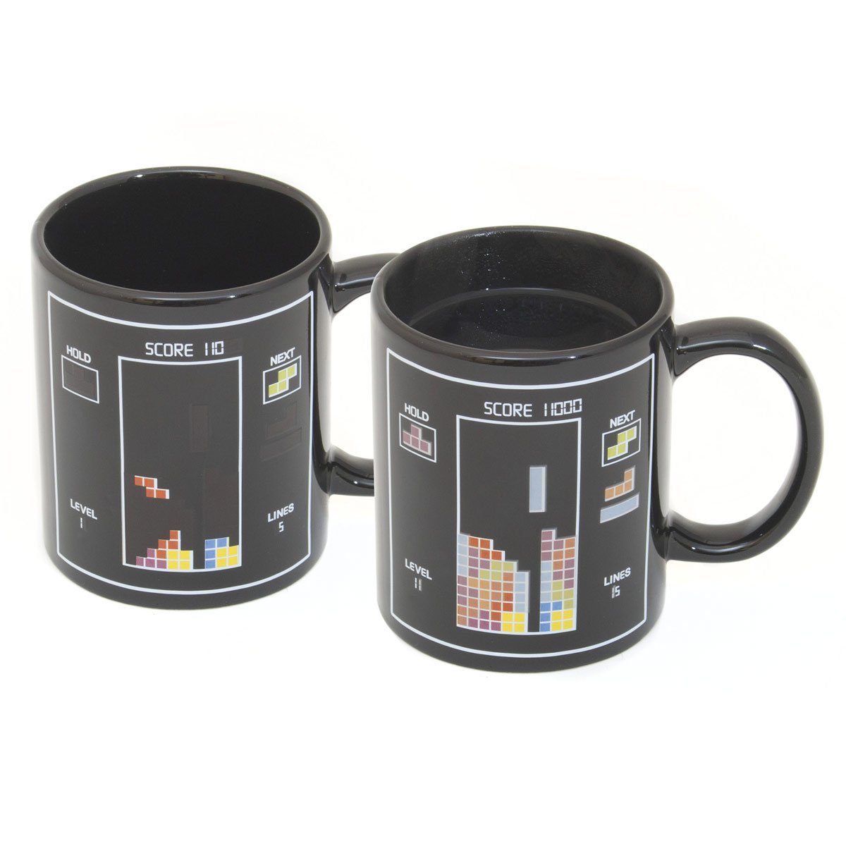 Tee Animierte Tetris, Tasse Kaffeetasse Thermoeffekt Goods+Gadgets Farbwechsel Kaffeebecher Tasse mit