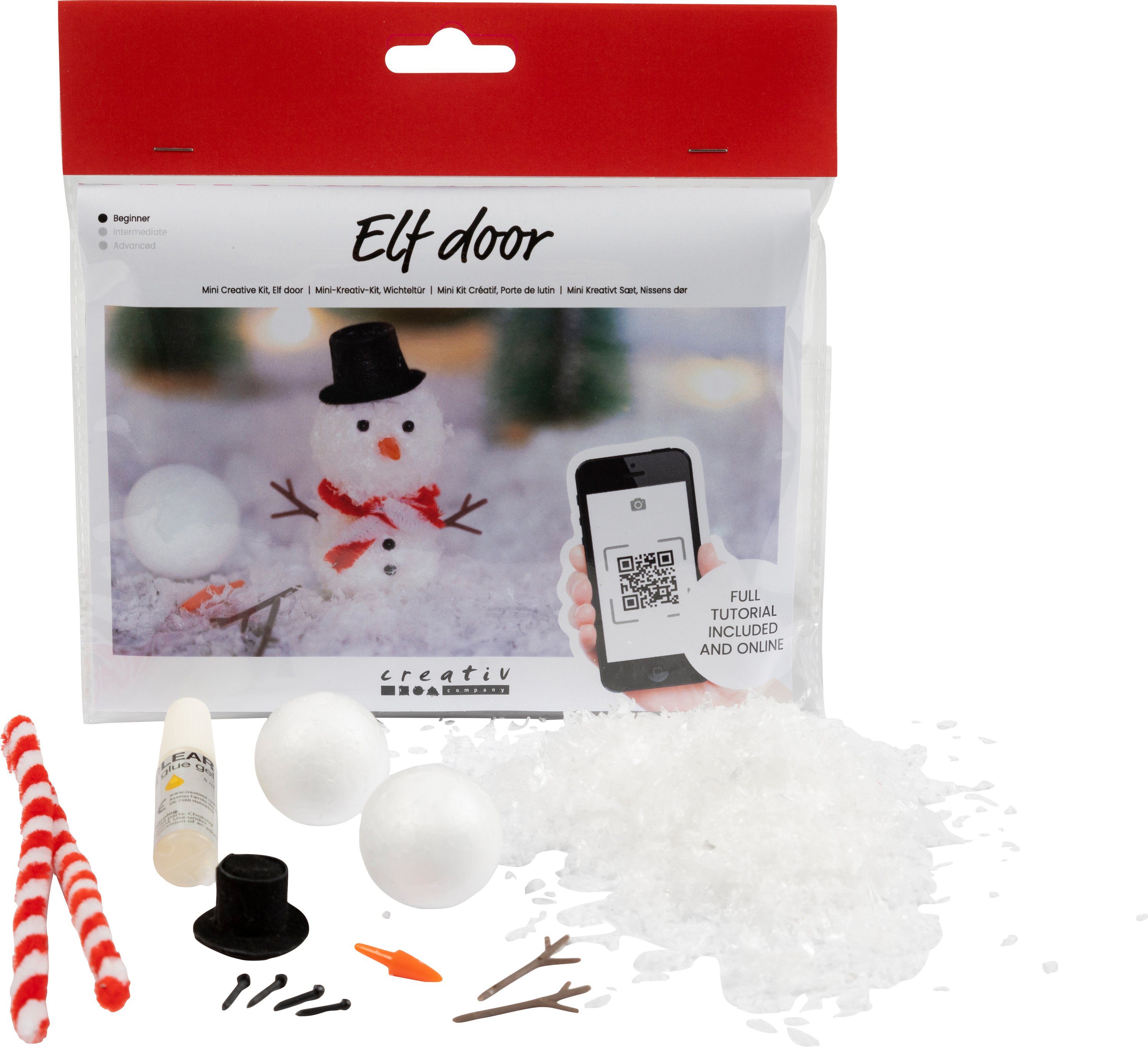 creativ company Kreativset Wichteltür, (13-tlg), Schneemann, 13-tlg.