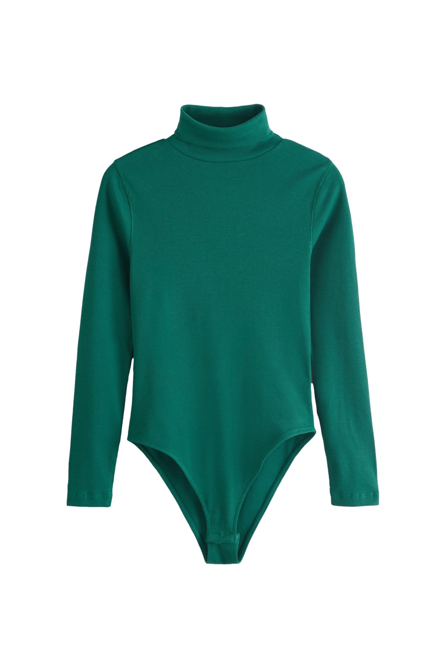 Next Langarmbody Langärmeliger Rippstrickbody mit Rollkragen (1-tlg)