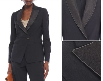 BRUNELLO CUCINELLI Jackenblazer BRUNELLO CUCINELLI Sparkle-lapel Embellished Bead Twill Suit Blazer Ja