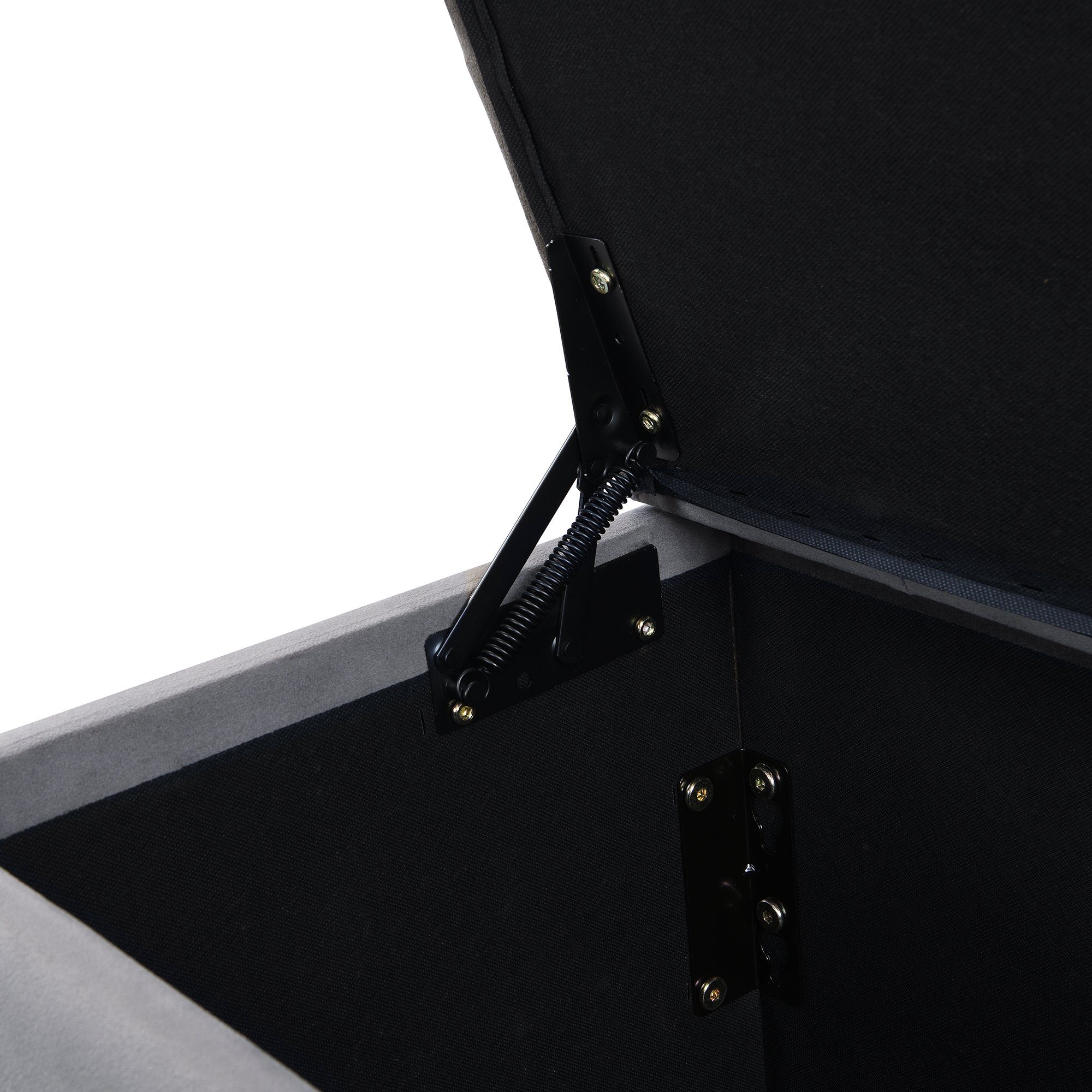 Boxspringbett (Doppelbett Polsterbett), Funktionsbett 140x200cm mit Bettkasten & Polsterbank