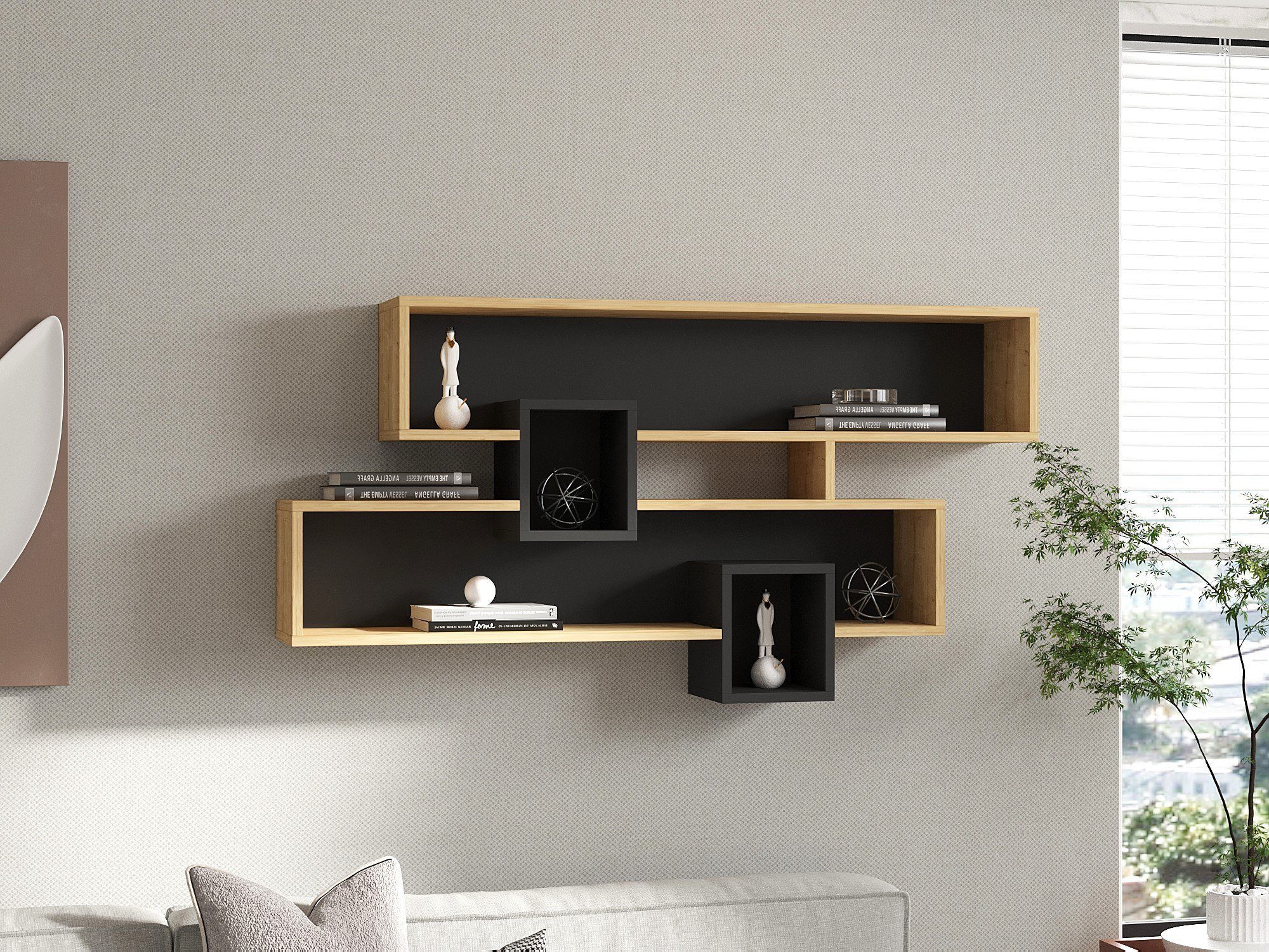 Skye Decor Wandregal 100% MELAMINE COATED PARTICLE BOARD, 72,2 cm x 22 cm x günstig online kaufen