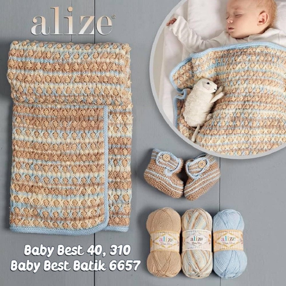 Alize 5 x ALIZE Baby Best Batik 7541 Häkelwolle, 240 m, Antipilling,Babywolle,Viskose