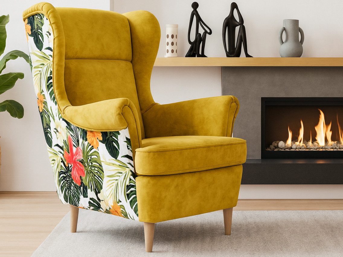 Beautysofa Ohrensessel Havana im skandinavischen Stil (hoher Rückenlehne & günstig online kaufen